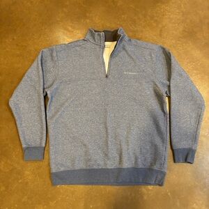 Colombia size large blue fleece lined quarter zip